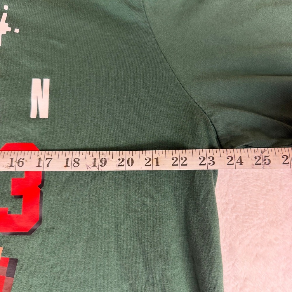 Jordan Mens XXL Green Long Sleeve Pixel Graphic T-Shirt Jumpman 23 Logo - Picture 6 of 7